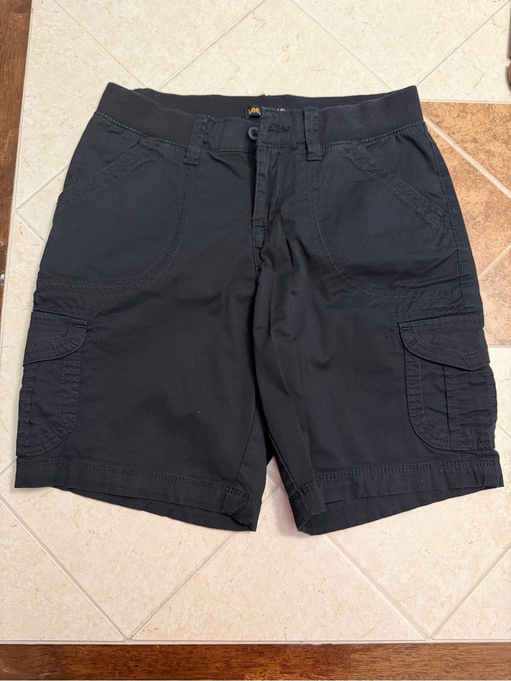 Lee Women’s Black Cargo Bermuda Shorts